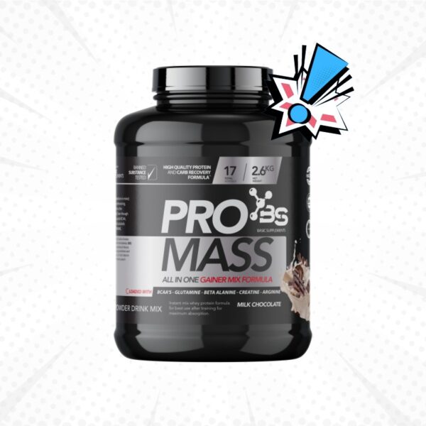 Basic Supplements Pro Mass Gainer _ Milk Chocolate 2.6kg - Kreatin.rs