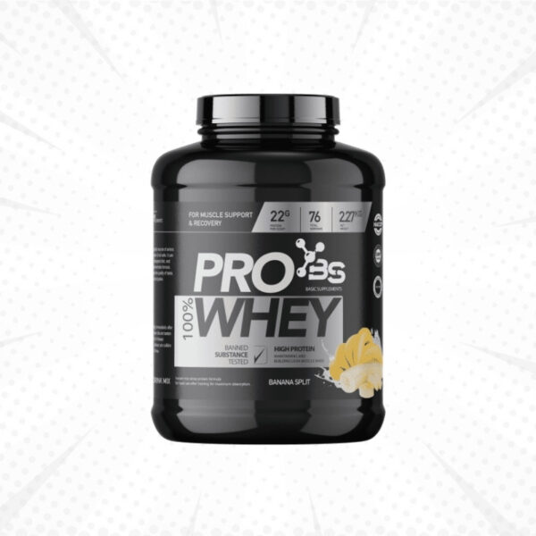 Basic Supplements Pro Whey - Banana split 2.27kg - Kreatin.rs