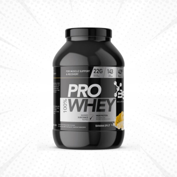 Basic Supplements Pro Whey - Banana split 4.3kg - Kreatin.rs