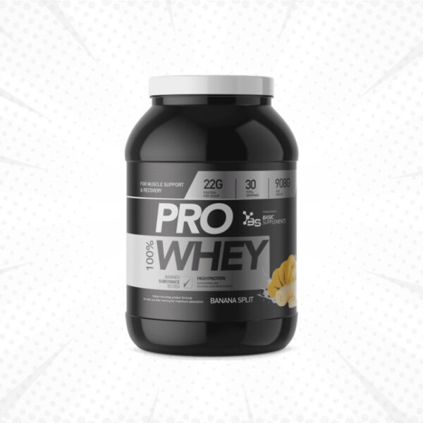 Basic Supplements Pro Whey - Banana split 908g - Kreatin.rs