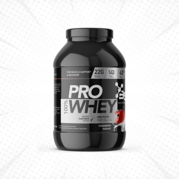 Basic Supplements Pro Whey - Jagoda jogurt 4.3kg - Kreatin.rs