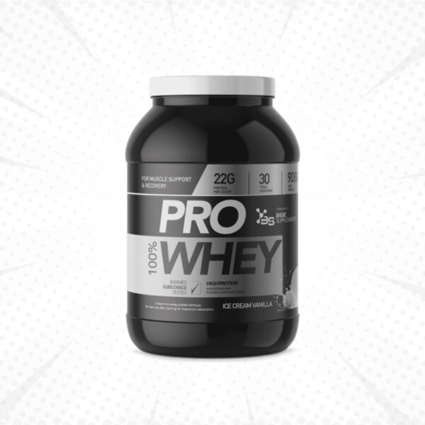 Basic Supplements Pro Whey - Vanila sladoled 908g - Kreatin.rs