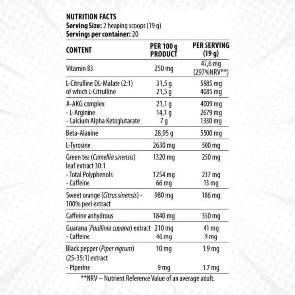 DY Nutrition Blood and Guts 380gr _ Sastav - Kreatin.rs