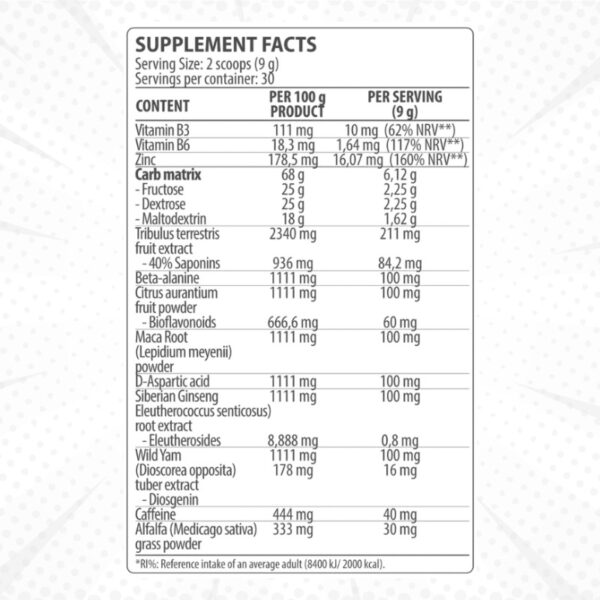 DY Nutrition DY Testoboost – 270g _ Sastav suplementa _ Kreatin.rs