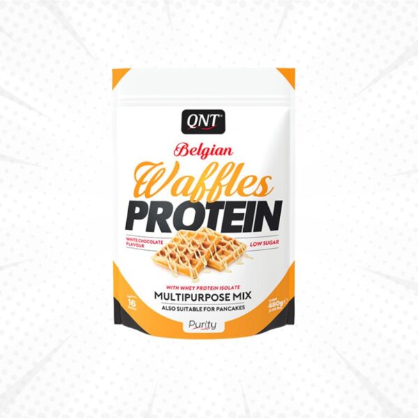 QNT Belgian Waffles Protein, 480g Bela čokolada Kreatin.rs